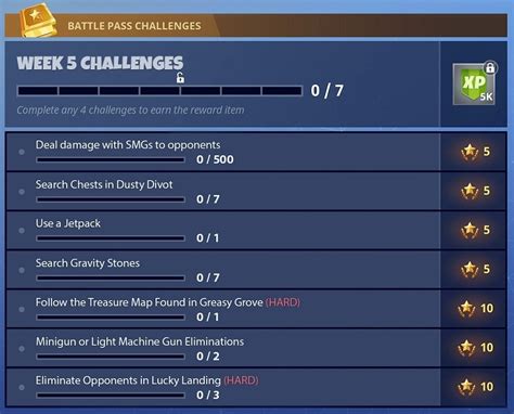 The Complete Guide to solving Week-5 Challenges of Season-4 in Fortnite: Battle Royale. - Casual ...