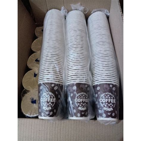 Jual CUP GELAS KERTAS MINUMAN PANAS/Hot paper cup motif 50pcs uk.8 Oz ...