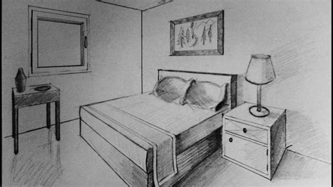 How To Draw A Bedroom In Two Point Perspective - How To Draw A Simple Bedroom In Two Point ...