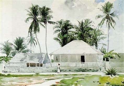 Watercolour by American painter Winslow Homer, Bahamas | MATTHEW'S ISLAND