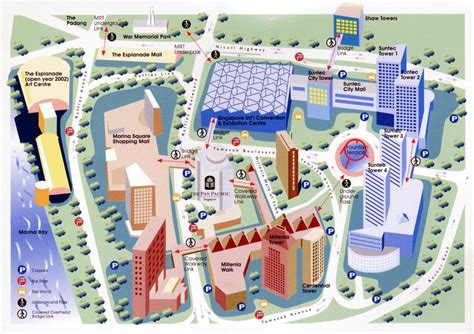 Singapore cbd map - Central Business District Singapore Map (Republic of Singapore)