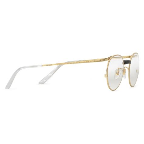 Gucci - Round Metal Glasses - Gold - Gucci Eyewear - Avvenice