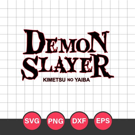 Demon Slayer Logo Svg, Kimetsu No Yaiba Svg, Anime Svg, Anim - Inspire Uplift