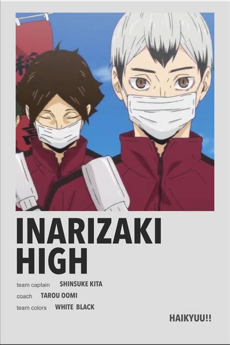 Inarizaki High | Haikyuu anime, Anime films, Anime printables