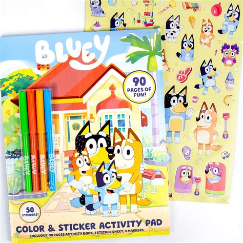 Bluey Coloring & Activity Book Coloring Book Activity for Kids Ages 3 & Up – Includes Stickers ...