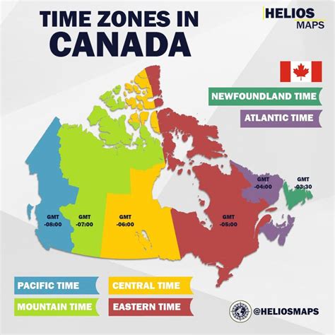 Time zones in Canada (@heliosmaps) : MapPorn