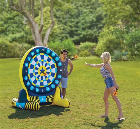 There's a 6 Foot Inflatable Backyard Dart Board For Giant Games Of Darts