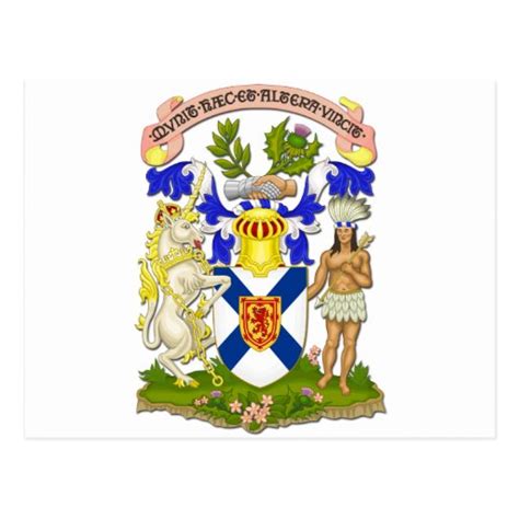 Coat Of Arms Of Nova Scotia Postcard | Zazzle