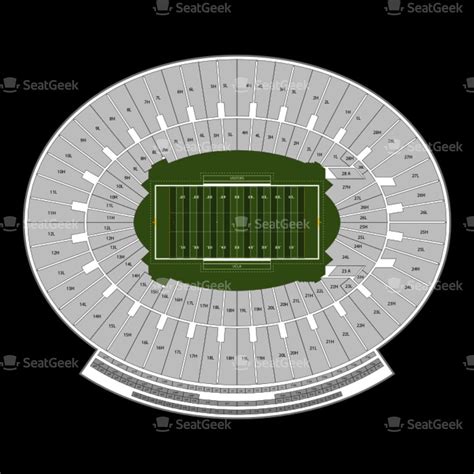 Rose Bowl Seating Chart With Seat Numbers