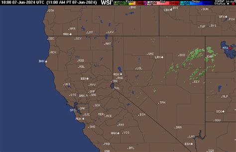 Northern & Central California Weather Radar Map with Still and Animated Loop Radar, including ...