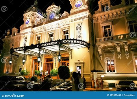 Monte-Carlo Casino in Monaco at Night Editorial Stock Image - Image of ...