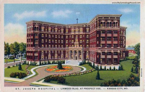 Kansas City, Missouri, St. Joseph Hospital, vintage postcards photos