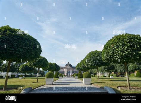 Melk abbey gardens and pavilion Stock Photo - Alamy