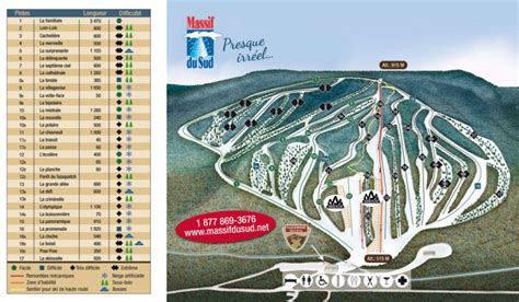 Massif du Sud Trail Map | Liftopia