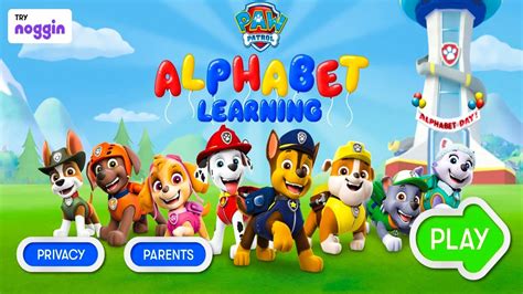 Nick Jr Abc Alphabet Letters Website Preschool Learning Paw Patrol ...