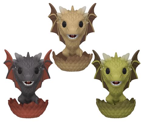 Funko POP! Game Of Thrones Drogon, Viserion & Rhaegal 3 Pack 2020 Comic Con ECCC New Mint