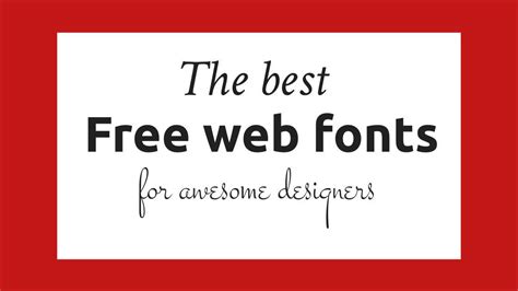 The 39 best free web fonts