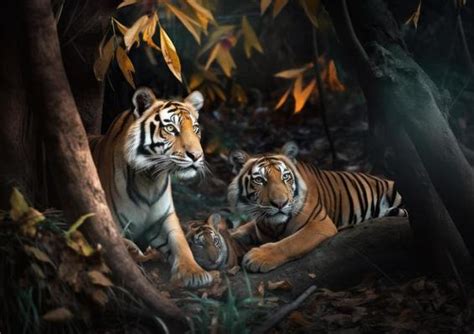 Tiger Family Stock Photos, Images and Backgrounds for Free Download