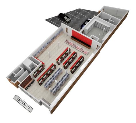 Supermarket, convenience store, grocery store layout/floor plan ...