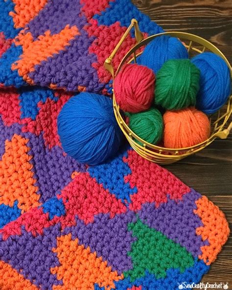 St. Patricks Day Rainbow Scarf - Sew Crafty Crochet