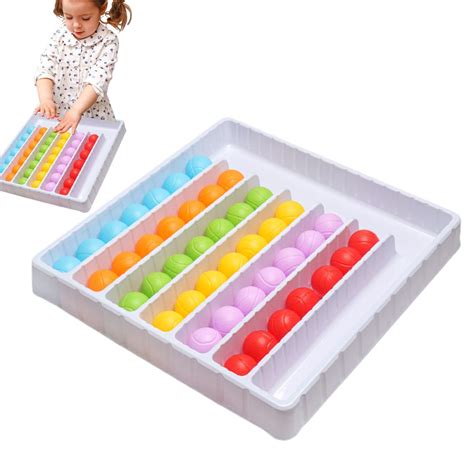 Ball Sorting Toy Color Ball Return Game Portable Color Sorting Ball ...