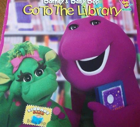 Barney & Baby Bop Go To The Library book on Mercari | Barney, Barney the dinosaurs, Library books