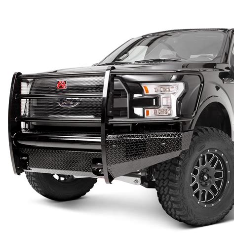 Fab Fours® - Ford F-150 2013 Black Steel Full Width Black Front HD ...