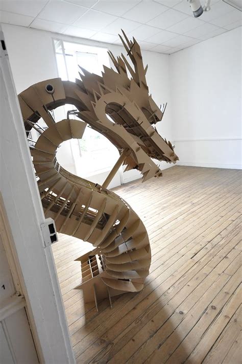 CARDBOARD DRAGON on Behance | Cardboard design, Cardboard art ...