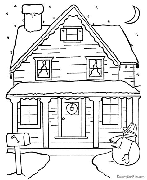 Christmas Scenes Coloring Pages - Coloring Home