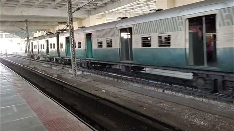 Chennai Local train Beach to Velachery spotted at Taramani station # ...