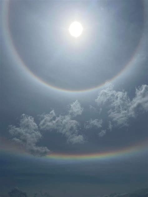 James Spann on Twitter: "More photos of the 22 degree sun halo and ...