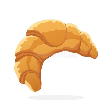 Croissant Vector Icon. French Croissant Outline Vector Illustration Stock Vector - Illustration ...