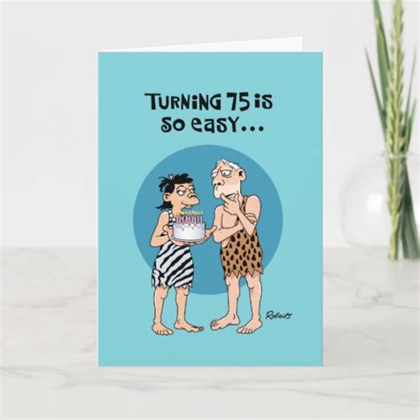 Funny 75th Birthday Card | Zazzle.com