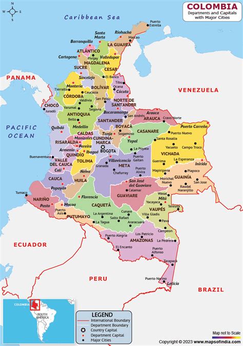 Colombia Map | HD Political Map of Colombia