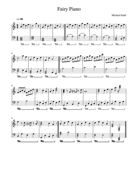 Fairy Piano Sheet music for Piano | Download free in PDF or MIDI | Musescore.com