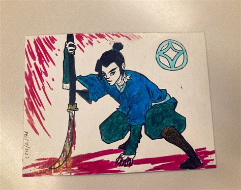 Blue eye samurai work drawing by freedomforclones on DeviantArt