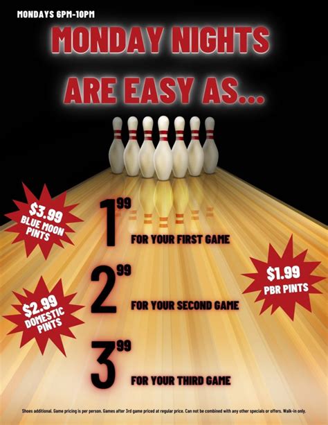 Promotions - Colonial Bowling & Entertainment