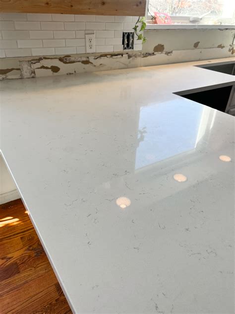 New Carrara Marmi Quartz Countertops - Full Hearted Home