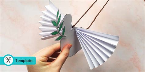 Dove Paper Craft Activity - Dove Template | Twinkl Crafts