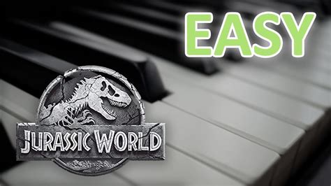 Jurassic World Theme Song - EASY Piano Tutorial - YouTube