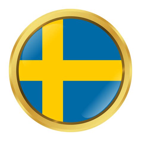 Sweden Flag Circle Shape 37911621 PNG