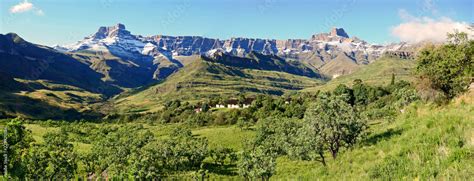 Drakensberg Amphitheatre Panorama Stock Photo | Adobe Stock