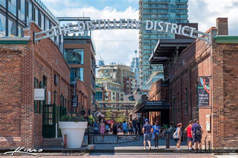 The Distillery District Toronto Canada Skyline | Royal Stock Photo