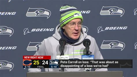 Seattle Seahawks head coach Pete Carroll: Week 16 loss to Bears 'as ...