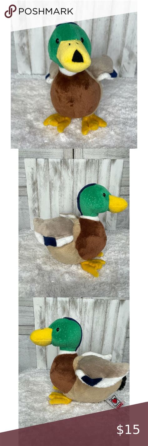 GANZ Webkinz MALLARD DUCK Stuffed Animal Plush HM682 | Duck stuffed ...