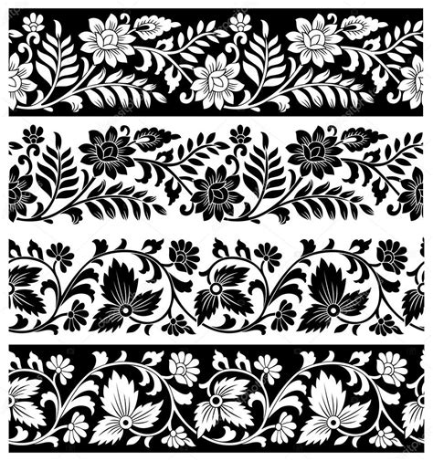 Vector Floral Design Border