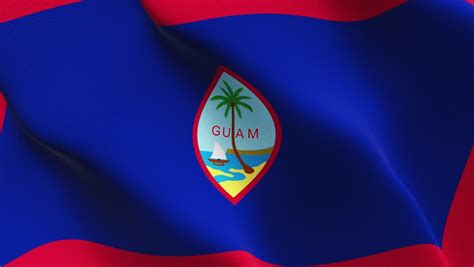 Stock video of guam us state flag waving seamless | 27612583 | Shutterstock