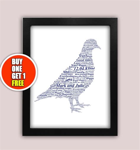 Pigeon Personalised Art Print Pigeon Racing Print Pigeon - Etsy