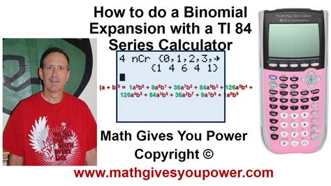 How to do a Binomial Expansion TI 84 Series Calculator - YouTube