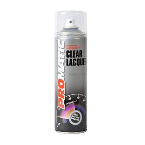 Promatic Clear Lacquer Spray Paint Aerosol 500ml - SprayWare